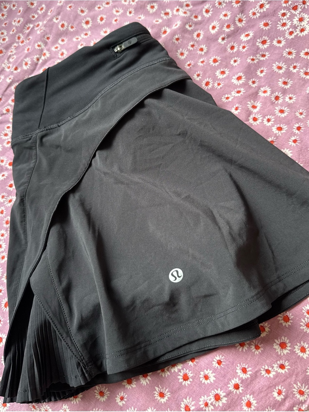 lululemon athletica Black Circle Skirt with Built-In Shorts